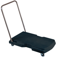 View: 4400 Home and Office Cart, Utility Duty w/ straight handle and 3" casters